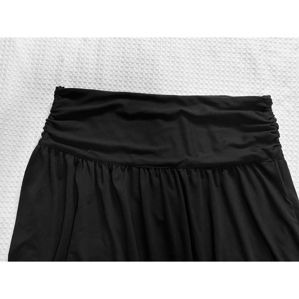 Emery Rose NEW Women's Large NWT Ruched Wideband Waist Skirt Black NWT CUTE - Picture 13 of 15